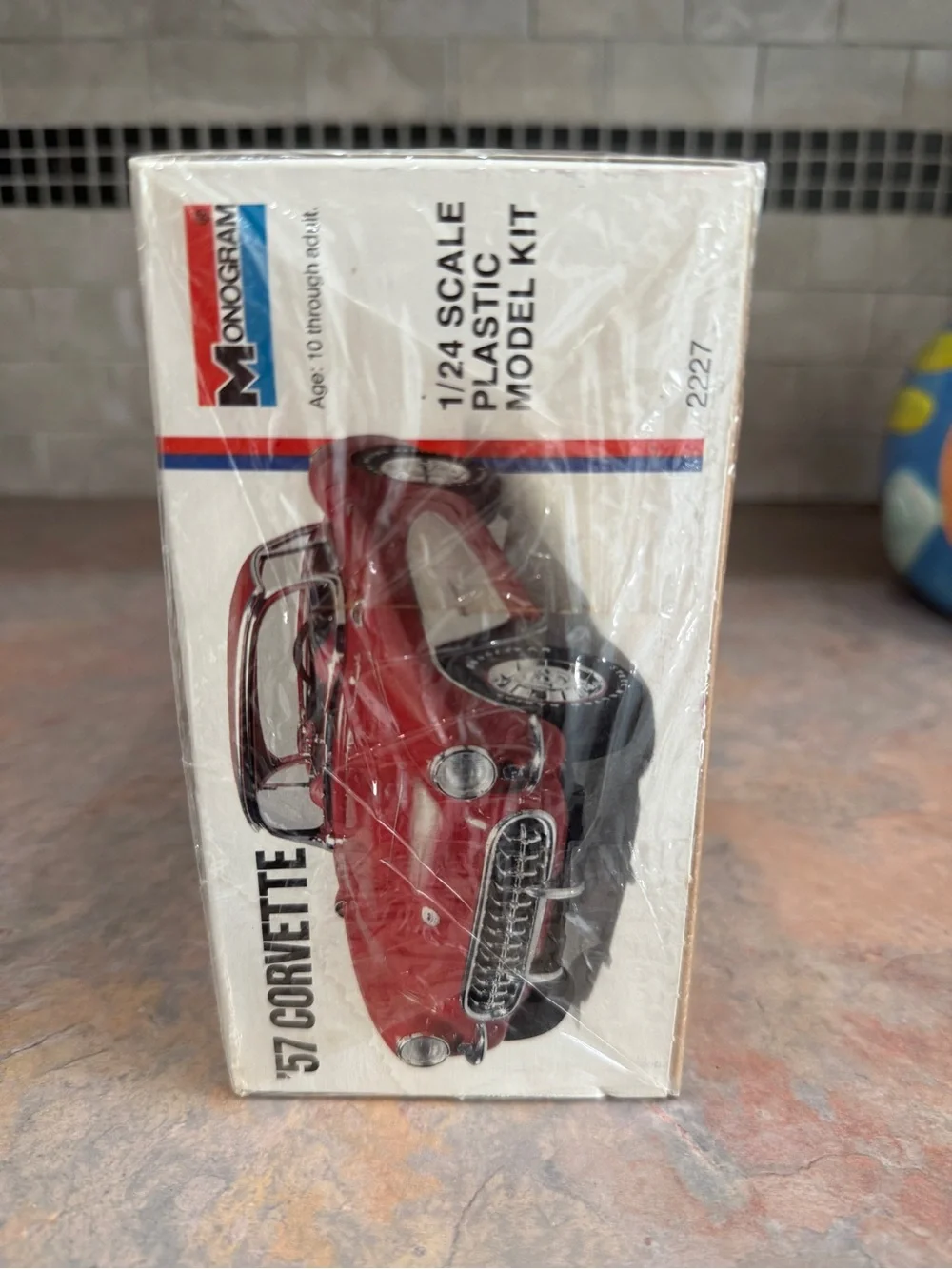 Monogram '57 Corvette Model Kit - Red & White SEALED